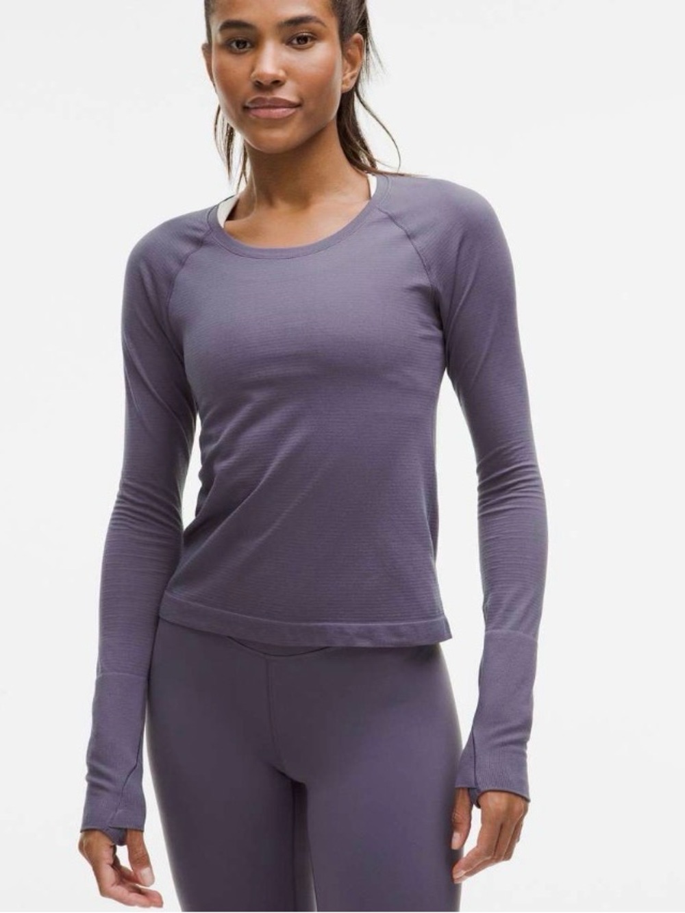 Lululemon Swiftly Tech Long-Sleeve Shirt 2.0 Waist Length Nightfall / Nightfall